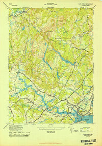 York Harbor Maine Historical topographic map, 1:24000 scale, 7.5 X 7.5 Minute, Year 1944