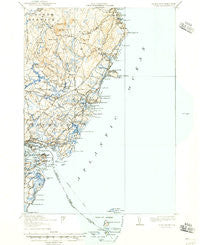 York Maine Historical topographic map, 1:62500 scale, 15 X 15 Minute, Year 1920