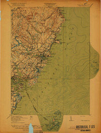 York Maine Historical topographic map, 1:62500 scale, 15 X 15 Minute, Year 1920