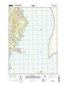 York Beach Maine Current topographic map, 1:24000 scale, 7.5 X 7.5 Minute, Year 2014
