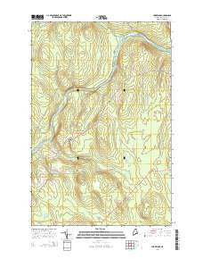 York Ridge Maine Current topographic map, 1:24000 scale, 7.5 X 7.5 Minute, Year 2014