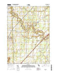 Adair Michigan Historical topographic map, 1:24000 scale, 7.5 X 7.5 Minute, Year 2014