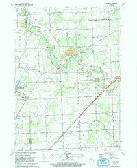 Adair Michigan Historical topographic map, 1:24000 scale, 7.5 X 7.5 Minute, Year 1991