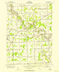 Adair Michigan Historical topographic map, 1:24000 scale, 7.5 X 7.5 Minute, Year 1952