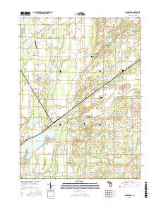 Adams Park Michigan Current topographic map, 1:24000 scale, 7.5 X 7.5 Minute, Year 2016