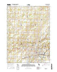 Adrian Michigan Current topographic map, 1:24000 scale, 7.5 X 7.5 Minute, Year 2016