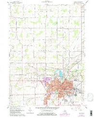 Adrian Michigan Historical topographic map, 1:24000 scale, 7.5 X 7.5 Minute, Year 1962