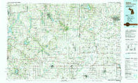 Adrian Michigan Historical topographic map, 1:100000 scale, 30 X 60 Minute, Year 1990