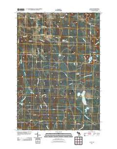 Afton Michigan Historical topographic map, 1:24000 scale, 7.5 X 7.5 Minute, Year 2011