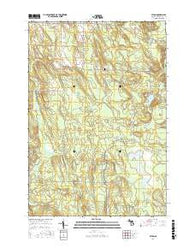 Afton Michigan Current topographic map, 1:24000 scale, 7.5 X 7.5 Minute, Year 2017