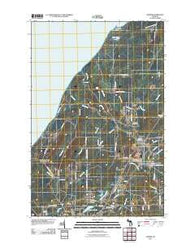 Ahmeek Michigan Historical topographic map, 1:24000 scale, 7.5 X 7.5 Minute, Year 2011