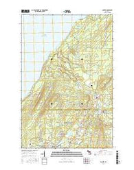 Ahmeek Michigan Current topographic map, 1:24000 scale, 7.5 X 7.5 Minute, Year 2017