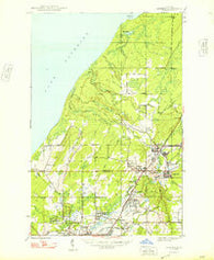 Ahmeek Michigan Historical topographic map, 1:24000 scale, 7.5 X 7.5 Minute, Year 1947