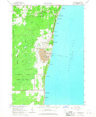 Alabaster Michigan Historical topographic map, 1:24000 scale, 7.5 X 7.5 Minute, Year 1966