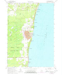 Alabaster Michigan Historical topographic map, 1:24000 scale, 7.5 X 7.5 Minute, Year 1966