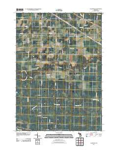 Alamando Michigan Historical topographic map, 1:24000 scale, 7.5 X 7.5 Minute, Year 2011
