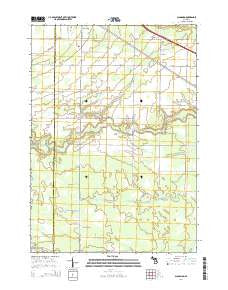 Alamando Michigan Historical topographic map, 1:24000 scale, 7.5 X 7.5 Minute, Year 2014