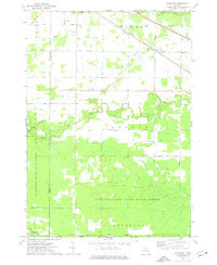 Alamando Michigan Historical topographic map, 1:24000 scale, 7.5 X 7.5 Minute, Year 1973