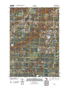Alba Michigan Historical topographic map, 1:24000 scale, 7.5 X 7.5 Minute, Year 2011