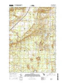 Alba Michigan Historical topographic map, 1:24000 scale, 7.5 X 7.5 Minute, Year 2014