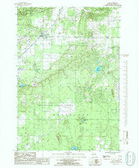 Alba Michigan Historical topographic map, 1:24000 scale, 7.5 X 7.5 Minute, Year 1985