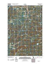 Alberta Michigan Historical topographic map, 1:24000 scale, 7.5 X 7.5 Minute, Year 2011
