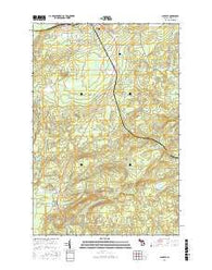 Alberta Michigan Current topographic map, 1:24000 scale, 7.5 X 7.5 Minute, Year 2016