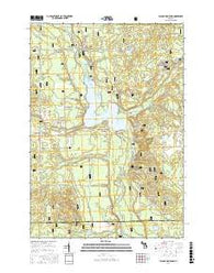 Alcona Dam Pond Michigan Current topographic map, 1:24000 scale, 7.5 X 7.5 Minute, Year 2016
