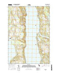 Alden Michigan Current topographic map, 1:24000 scale, 7.5 X 7.5 Minute, Year 2016