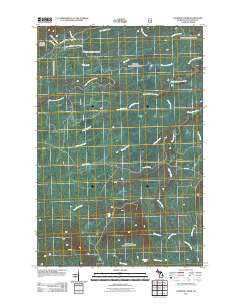 Aldridge Creek Michigan Historical topographic map, 1:24000 scale, 7.5 X 7.5 Minute, Year 2011