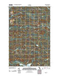Alfred Michigan Historical topographic map, 1:24000 scale, 7.5 X 7.5 Minute, Year 2011