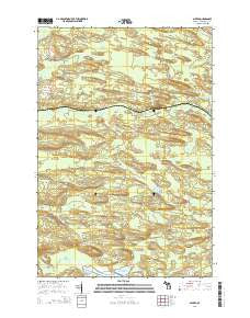 Alfred Michigan Historical topographic map, 1:24000 scale, 7.5 X 7.5 Minute, Year 2014