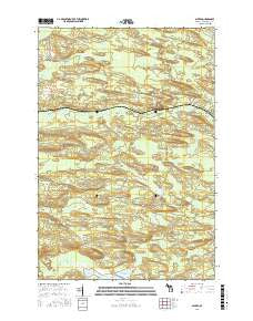 Alfred Michigan Current topographic map, 1:24000 scale, 7.5 X 7.5 Minute, Year 2017