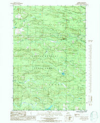 Alfred Michigan Historical topographic map, 1:24000 scale, 7.5 X 7.5 Minute, Year 1986