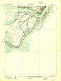 Algonac Michigan Historical topographic map, 1:24000 scale, 7.5 X 7.5 Minute, Year 1939