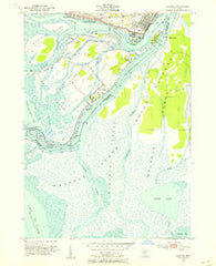 Algonac Michigan Historical topographic map, 1:24000 scale, 7.5 X 7.5 Minute, Year 1952