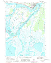 Algonac Michigan Historical topographic map, 1:24000 scale, 7.5 X 7.5 Minute, Year 1968