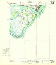 Algonac Michigan Historical topographic map, 1:31680 scale, 7.5 X 7.5 Minute, Year 1936