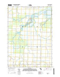 Alicia Michigan Historical topographic map, 1:24000 scale, 7.5 X 7.5 Minute, Year 2014