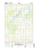 Alicia Michigan Current topographic map, 1:24000 scale, 7.5 X 7.5 Minute, Year 2016