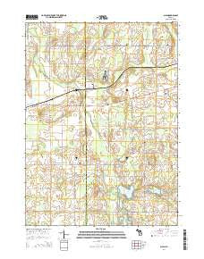 Allen Michigan Historical topographic map, 1:24000 scale, 7.5 X 7.5 Minute, Year 2014