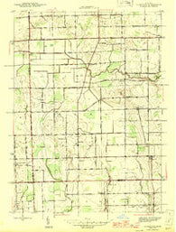 Allenton Michigan Historical topographic map, 1:24000 scale, 7.5 X 7.5 Minute, Year 1945