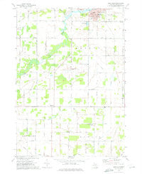 Alma South Michigan Historical topographic map, 1:24000 scale, 7.5 X 7.5 Minute, Year 1973