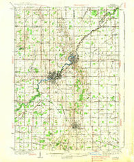 Alma Michigan Historical topographic map, 1:62500 scale, 15 X 15 Minute, Year 1938