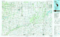 Alma Michigan Historical topographic map, 1:100000 scale, 30 X 60 Minute, Year 1985