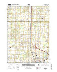 Alma North Michigan Current topographic map, 1:24000 scale, 7.5 X 7.5 Minute, Year 2016