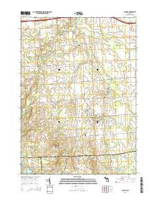 Almont Michigan Historical topographic map, 1:24000 scale, 7.5 X 7.5 Minute, Year 2014