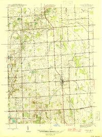 Almont Michigan Historical topographic map, 1:24000 scale, 7.5 X 7.5 Minute, Year 1945