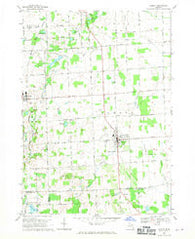 Almont Michigan Historical topographic map, 1:24000 scale, 7.5 X 7.5 Minute, Year 1968