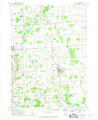 Almont Michigan Historical topographic map, 1:24000 scale, 7.5 X 7.5 Minute, Year 1968